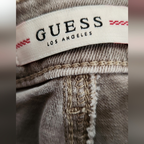 Guess Cargo jeans Tan color sz 27 - Picture 2 of 16
